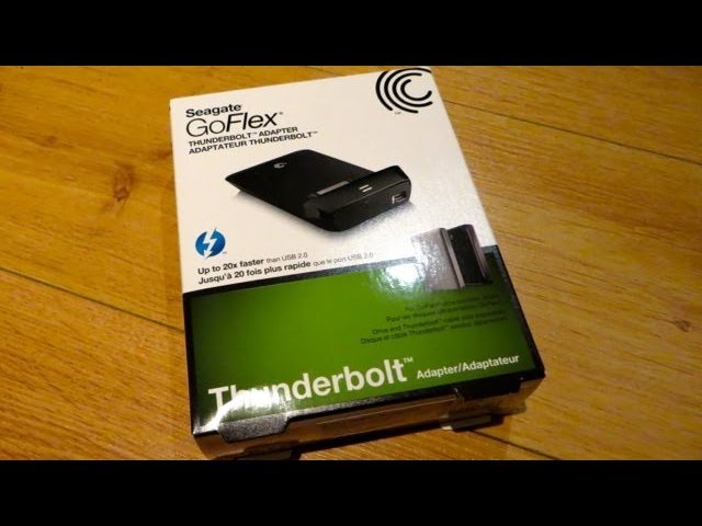 Seagate GoFlex Thunderbolt Adapter Unboxing - YouTube