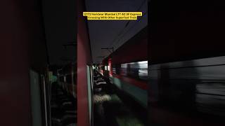 12172 Haridwar Mumbai LTT AC SF Express Crossing With Other Superfast Train #shorts