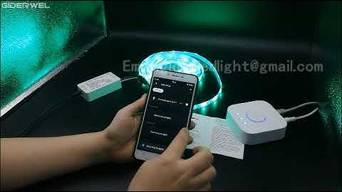 GIDERWEL Smart ZigBee LED Controller with 5m RGBCCT Strip Lights Kit