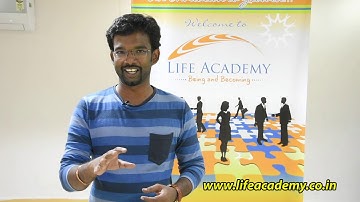 Testimonial of Arun Kumar for Experiential Learning Program by Life Academy