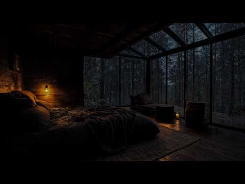 Forest Cabin Rain Sounds 🏡| Ultimate Deep Sleep Ambience For Calm Peaceful Nights
