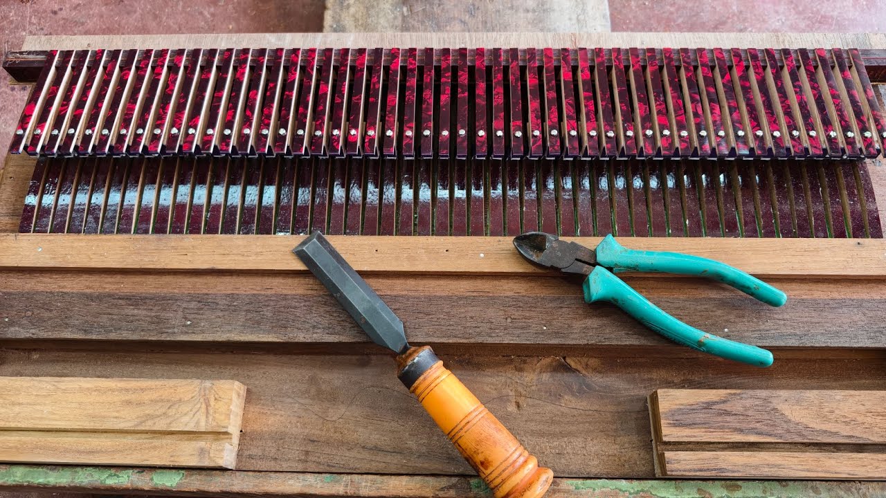 How to install a spring in harmonium//what is the harmonium making process?
