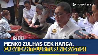 Menko Zulhas Tinjau Pasar Palmerah, Harga Cabai dan Telur Turun Jadi Sorotan | ASTA CITA 08