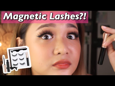 WALANG EYELASH GLUE?! Trying MAGNETIC EYELASHES from Lazada!| Lou Sanchez