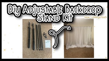 8FT x 10FT | DIY Crossbar Adjustable Backdrop Stand | Portable Metal Photo Booth | from eFavormart