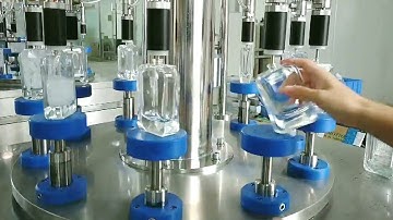 10 heads perfume filling machine semi automatic vacuum filler equipment rotary type