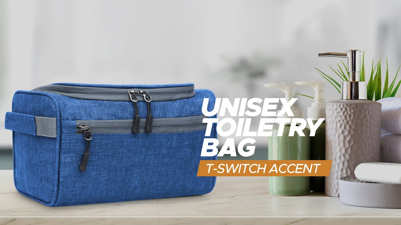 FATMUG Travel Toiletry Bag Organizer Hanging Dopp Kit for Men | Ladies Make-Up Pouch | Royal Blue