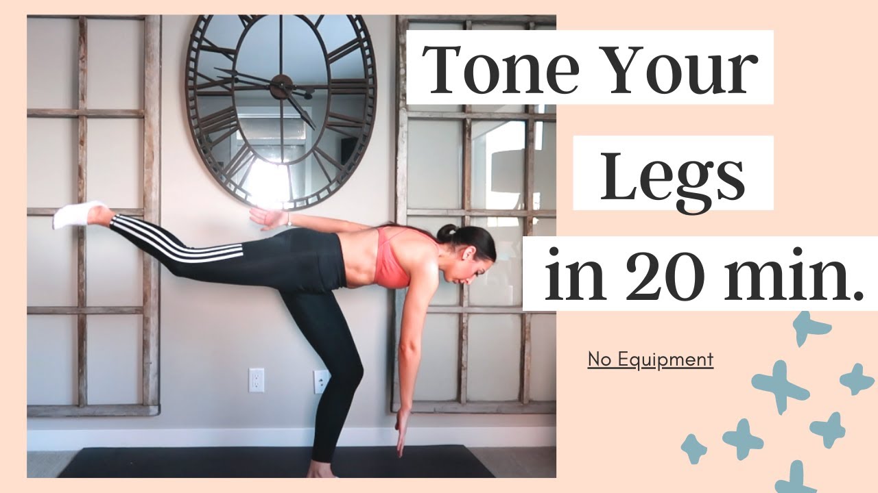 20 min Quick & Effective Leg Toning Fat Burn Home Workout - YouTube