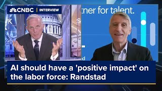 AI should have a 'positive impact' on the labor force if applied correctly, Randstad says