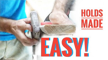 HOW to MAKE the EASIEST WOODEN CLIMBING HOLDS