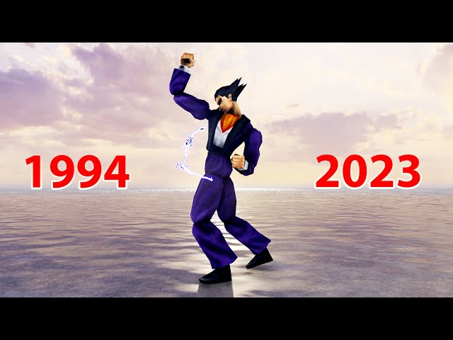 Evolution of Kazuya EWGF Combo (Tekken 1-8) class=