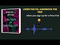 Crown of Midnight Audiobook | Sarah J. Maas | Fantasy Romance Thriller