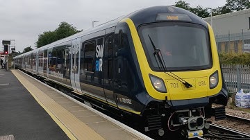 SWR Class 701 (701 031) passing Woking on test - 23 August 2021