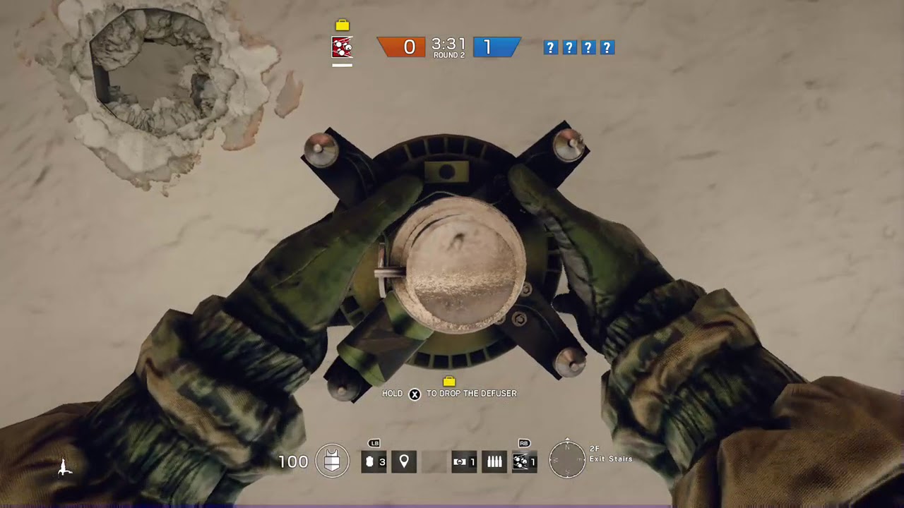 Tom Clancy's Rainbow Six Siege 1v4 epic win - YouTube