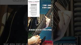 7 String: Chords in Drop A - Am11 Inversion Chord