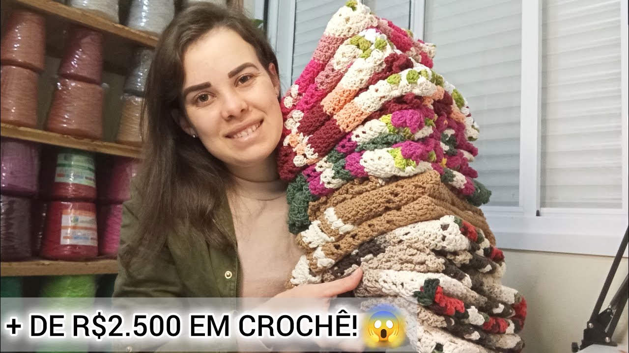 😍 MINHA MAIOR PRODUÇÃO DO ANO! + DE R$2.500 EM CROCHÊ #vlog #croche