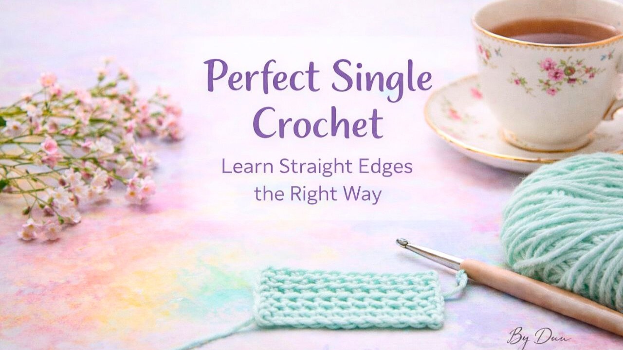 Perfect Straight Edges in Single Crochet | Beginner-Friendly Crochet Tip