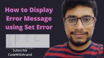 How to display Error Message using Set Error | Episode - 13 | #OmnistudioDeveloper #apex