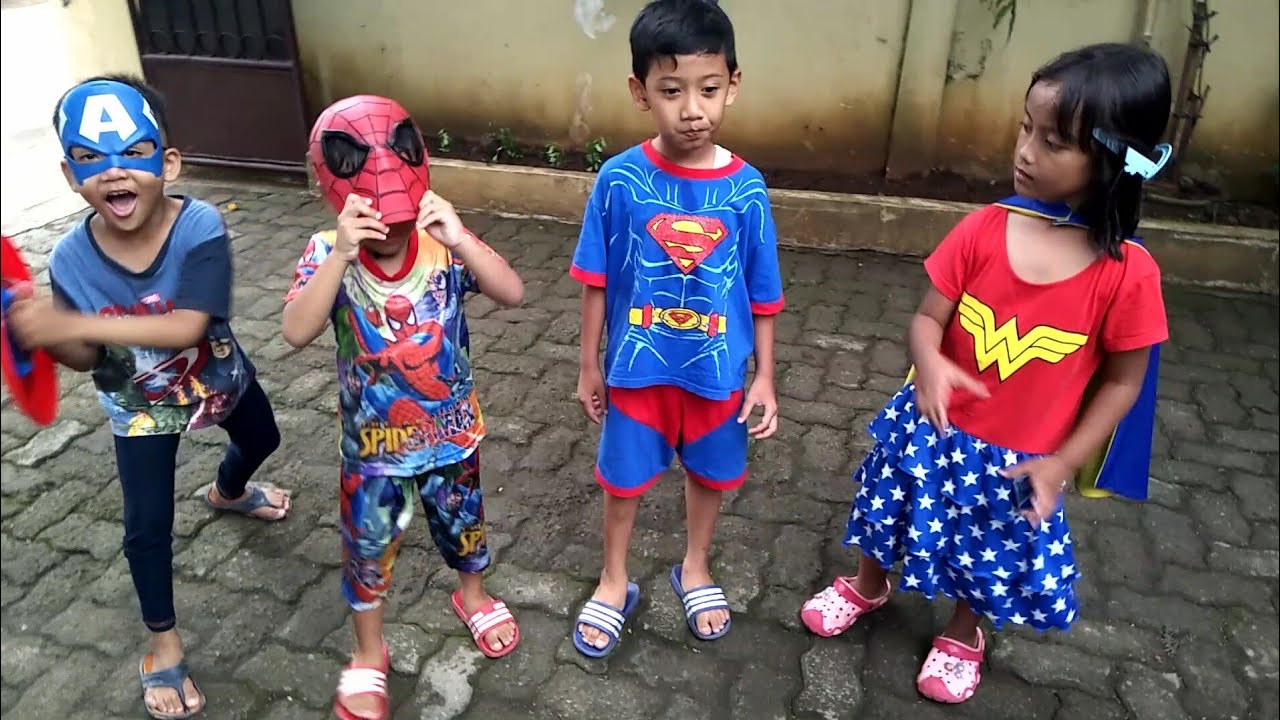 Parodi SUPERHERO Berkumpul & Beraksi Bersama | Keren, Seru ...