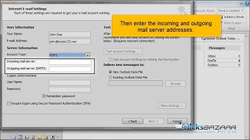 Configuring a POP email account with SSL in Outlook 2010