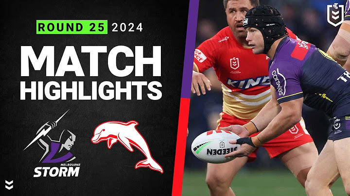NRL 2024 | Storm v Dolphins | Match Highlights