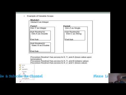 Variables in Visual Basic - YouTube