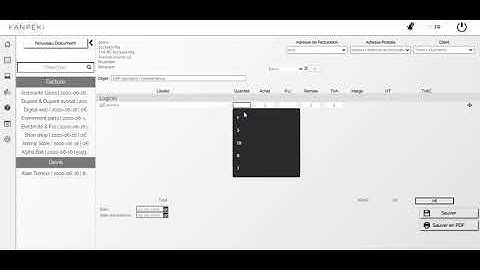 Création Devis/Facture