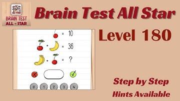 Brain Test All Star Level 180 – Quick & Easy Solution!