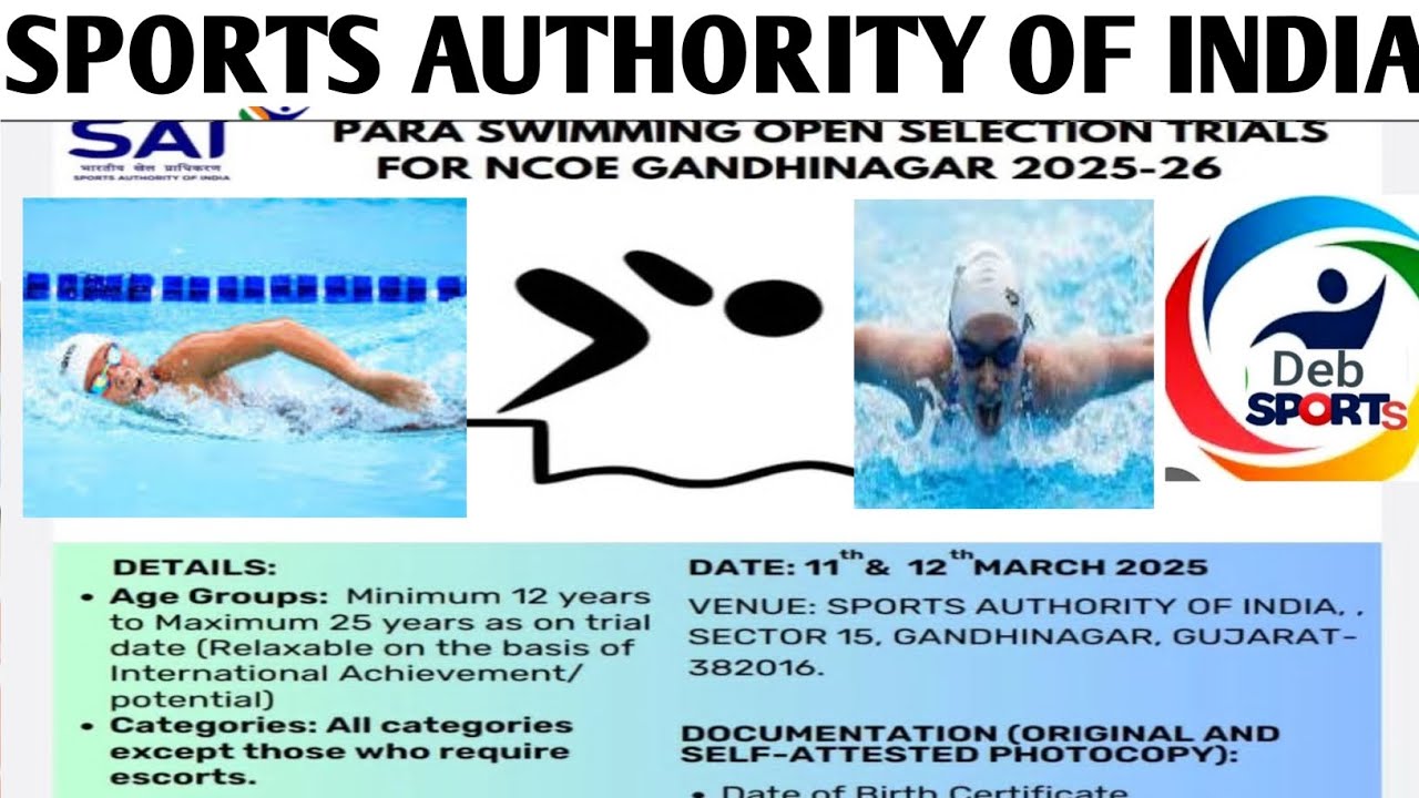 Sports Trial Swimming/ Pata Swimming Selection Trial in SAI CENTRE ...