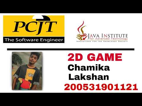 JavaScript 2D Game Project | Java Institute | Chamika Lakshan