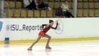 Isu 2015 Jr. Grand Prix - Riga Ladies Short Program Sarah Tamura Can