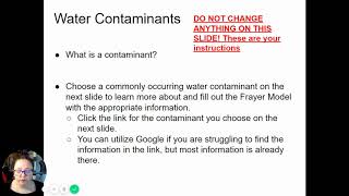 Student Instructions  Contaminant Frayer Model Instructions 2019 2020   Google Slides