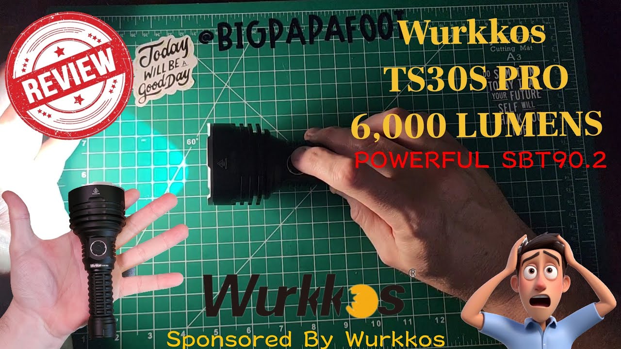 Wurkkos TS30S PRO 6,000 lumen sbt90.2 led THROWER poweful