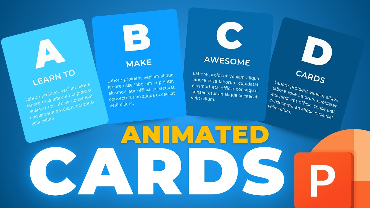 How To Make Cards Fly Out In PowerPoint So Easily!