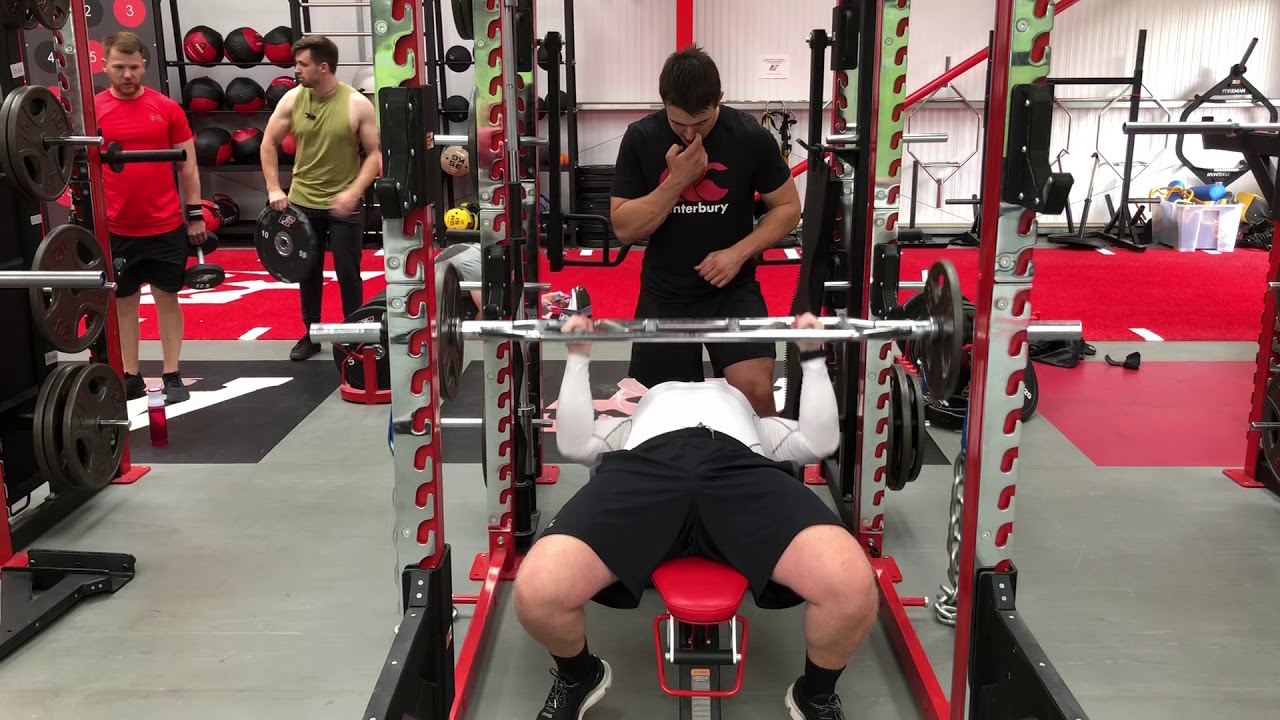 AF swiss bar bench press with chains YouTube