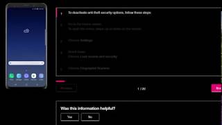 Deactivate Anti Theft Samsung Galaxy S9 Plus screenshot 5