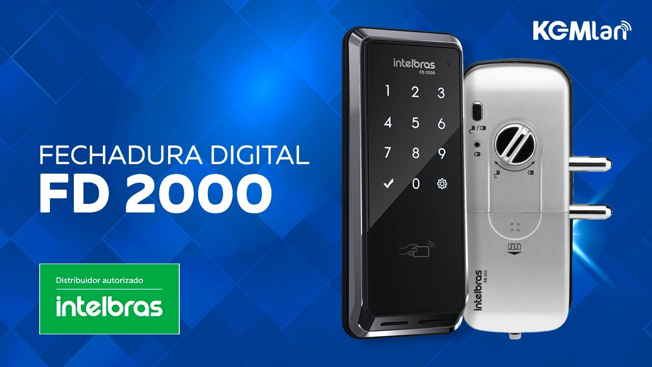 Fechadura Digital de sobrepor FD 2000 - Intelbras - YouTube