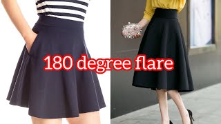 How To Cut A 180 Degree Flare/Half Circle Skirt/Beginner Friendly Tutorial