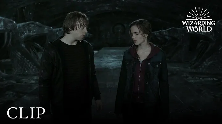 Hermione Destroys Horcrux and Kisses Ron | Harry P...
