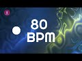 80 BPM Visual Metronome for Musicians | 10 Minutes | Abstract Yellow Blue