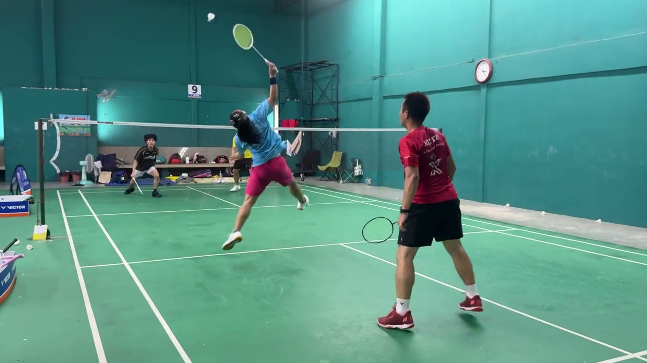 อั้ม/ชาย แบ่งกลุ่ม2 เซต1-2 P-/P | แข่งแบดเว็บ รายการตัวตึง