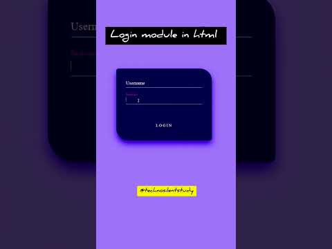 💥Login module in