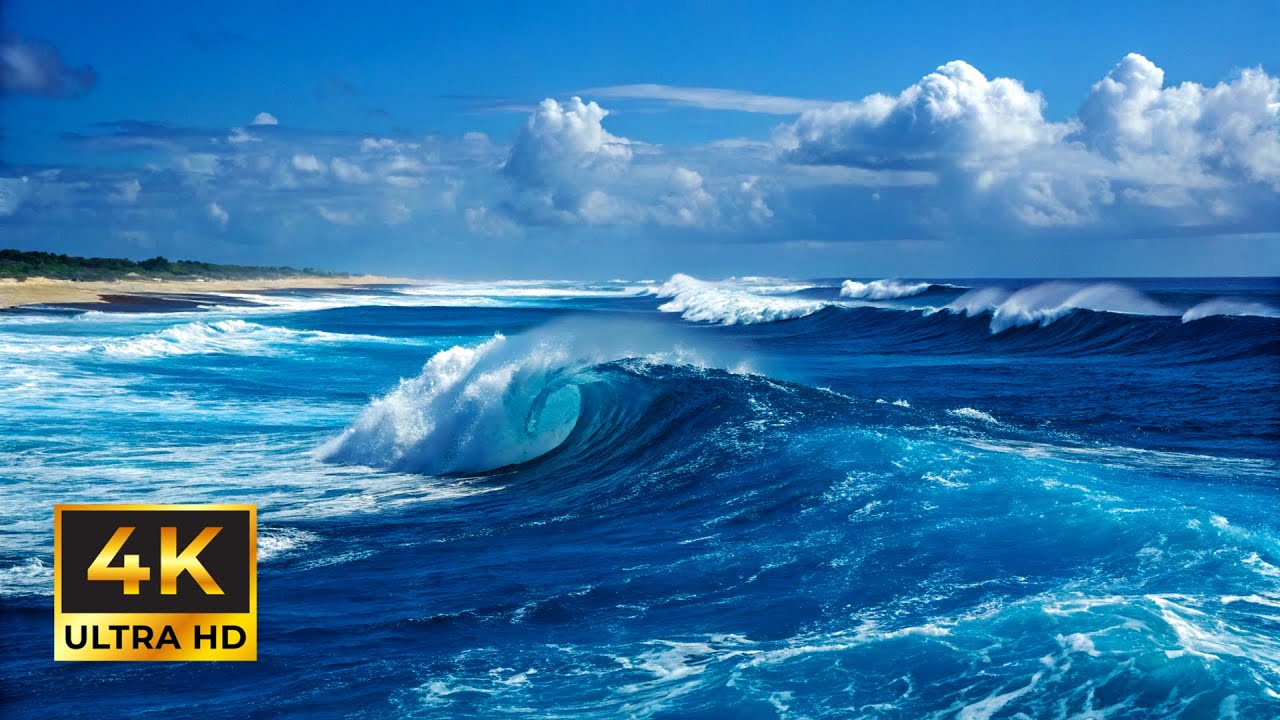 8 Hours of Tropical Ocean Waves Sounds for Deep Sleep and Stress Relief ...