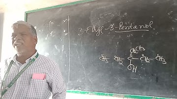 12th Chemistry.write the structure of 3-methyl-3-Pentanol