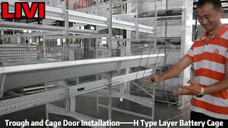 Htype layer layer equipment installation detailed tutorial & Install the simplest chicken cage