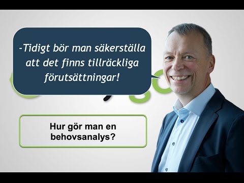 Video: Hur gör man en behovsanalys?