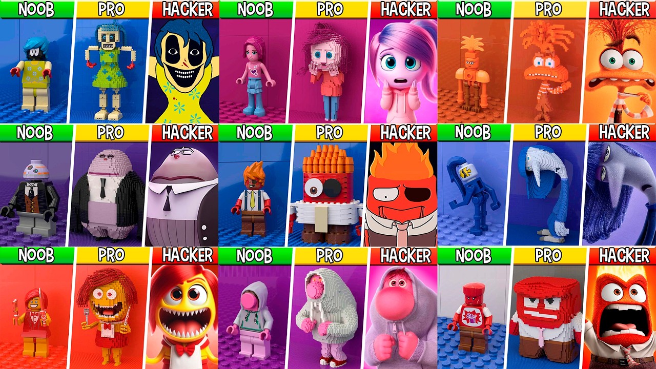 LEGO ALL Characters & Emotions in Inside Out 2 & 3 (MEGA
