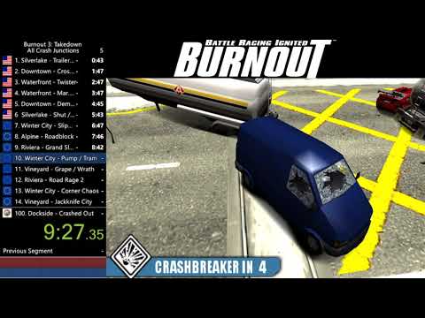 Burnout Legends All Crash Junctions in 1:51:15