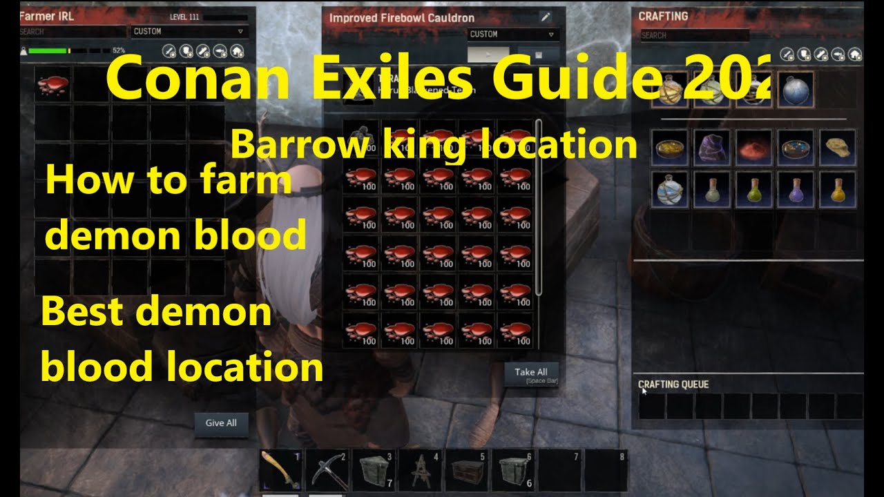 conan exiles demon blood location conan exiles demon blood location