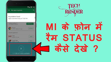 How To Get Back Show Memory Status Feature In MIUI 9 | Hindi | Tech Render |